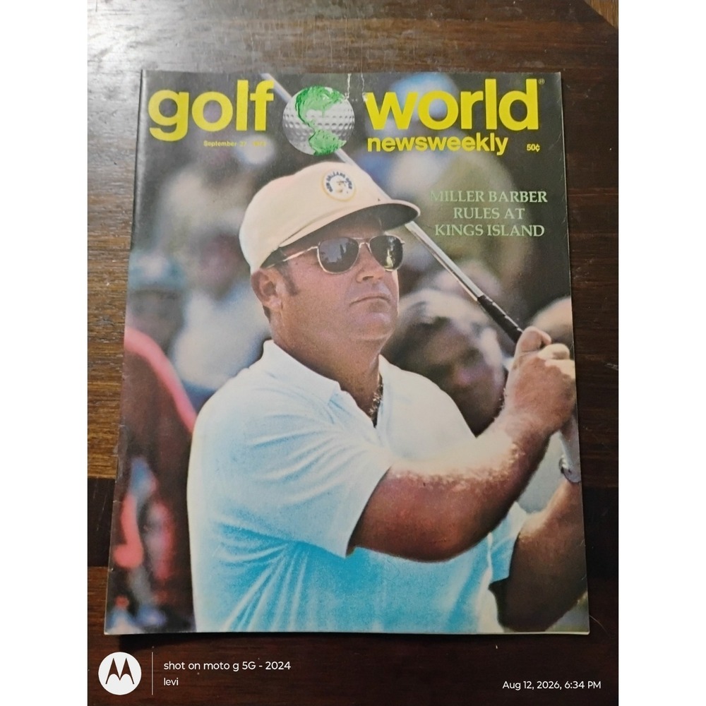 1974 SEPTEMBER 27 GOLF WORLD NEWSWEEKLY MAGAZINE - MILLER BARBER - E 6191
